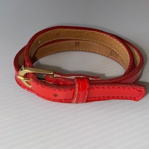 Morris Moskowitz | Vintage 70s Red Patent Leather Belt